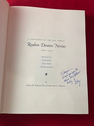 Reuben Denton Nevius: A Gentleman of the Old School