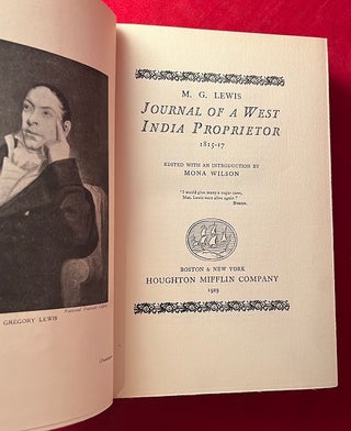 Journal of a West India Proprietor (1st American)
