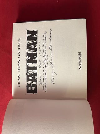 Batman (SIGNED 1ST HARDCOVER); The World's Most Awesome Crimefighter is About to Meet his Match...