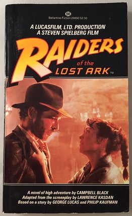 Item #7 Raiders of the Lost Ark. Campbell BLACK, Lawrence KASDAN, George LUCAS, Philip KAUFMAN