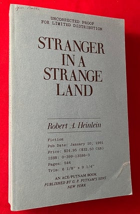 Item #7018 Stranger in a Strange Land (1991 ARC). Robert HEINLEIN