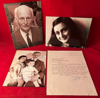 Otto Frank February 26, 1965 TLS Signed Letter (RE: Anne Frank Foundation & Schnabel Biography)