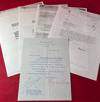 Item #7084 Raymond Chandler Autograph Letter Signed (TLS) to Publisher Desmond Flower. Raymond...