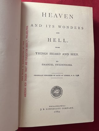 Heaven and Its Wonders and Hell - From Things Heard and Seen