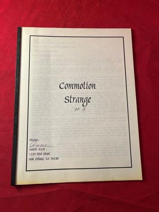 Commotion Strange #3 (Anne Rice's Official Newsletter. Anne RICE.