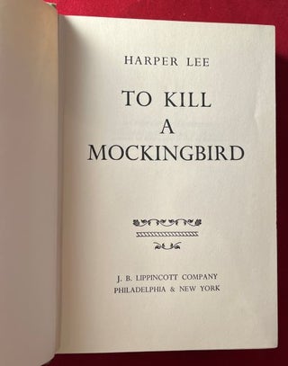 To Kill a Mockingbird (FIRST PRINTING)