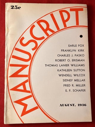 Item #7487 Manuscript Magazine VOL III, #4 (EARLY TENNESSEE WILLIAMS). Tennessee WILLIAMS