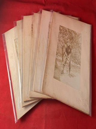 Item #7520 SIX (6) Turn-of-the-Century Silver Gelatin Photographs of TWO Southern Baseball...