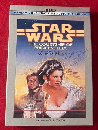 Item #7722 The Courtship of Princess Leia (SIGNED & DATED AUDIO CASSETTE). Dave WOLVERTON