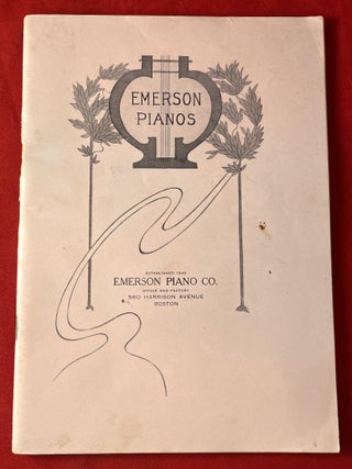 Item #7915 Circa 1909 Emerson Piano Illustrated Trade Catalog. EMERSON PIANO COMPANY