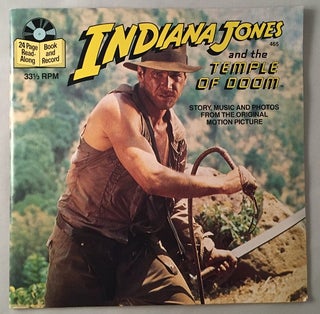 Item #8 Indiana Jones and the Temple of Doom (24 Page Read-Along Book and Record); Story, Music...
