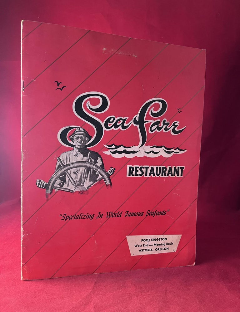 Item #8476 Original 1950's "Sea Fare Restaurant" Folding Menu [Astoria, OR]. SEA FARE RESTAURANT.