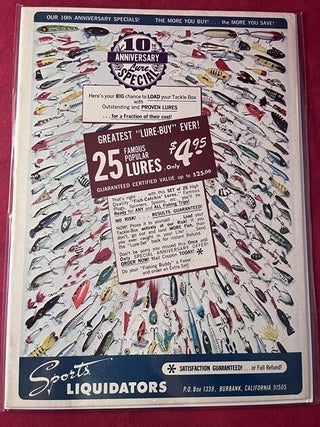 Item #8478 Sports Liquidators 1970 10th Anniversary Fishing Lure Catalog. Lou TAGER