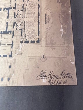 LOT X 2 Large Format Architectural Renderings of the Virginia State Capitol Building SIGNED BY ARCHITECT JOHN KEVAN PEEBLES