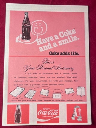 1980 R2-D2 Coca-Cola "Chat'nMail" Stationery Set