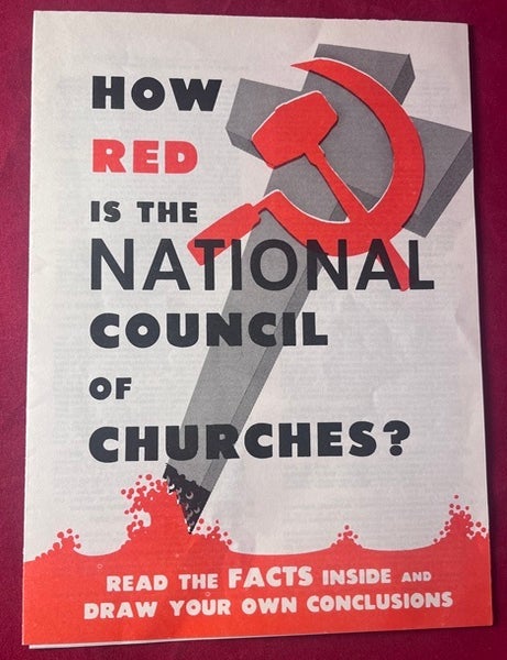 Item #8797 How Red is the National Council of Churches? [Red Scare / Communist in USA Propaganda].