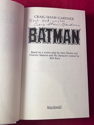Batman (SIGNED 1ST HARDCOVER); The World's Most Awesome Crimefighter is About to Meet his Match...