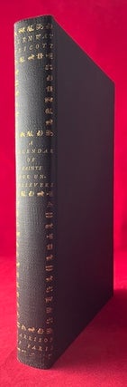 Item #8956 A Calendar of Saints for Unbelievers [SIGNED BY GLENWAY WESTCOTT & MONROE...