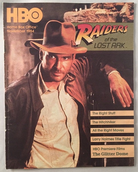 Item #92 Original HBO November 1984 Program Guide (Indiana Jones Cover). Harrison FORD.