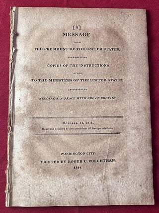 Item #9351 Message From the President of the United States, Transmitting Copies of the...