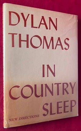 Item #9365 In Country Sleep; First Appearance: "Do Not Go Gentle Into that Good Night"....