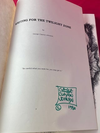 Writing for Twilight Zone [#87/100 SIGNED BY JOHNSON, POTTER, FREDERICK MAYER AND JUDIE KING RIENIETS]