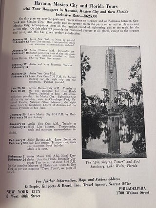 Travel Tours 1931-1932 [WITH LOS ANGELES XTH OLYMPIAD TRAVEL SUGGESTIONS]