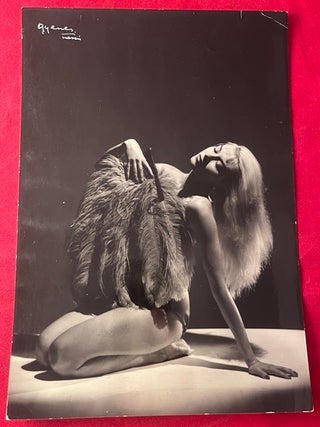 Item #9379 SCARCE Original 1950's 7X9 Inch BURLESQUE "JUAN GYENES" PHOTOGRAPH....