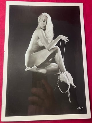 Item #9380 SCARCE Original 1950's 8X10 Inch BURLESQUE "LILLY CHRISTINE"...