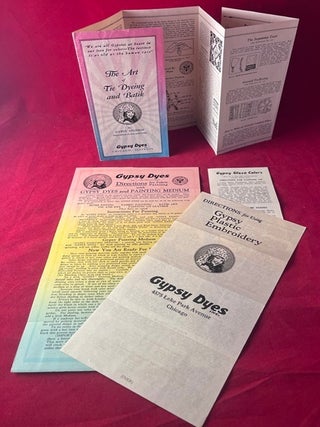 Item #9381 Early 1928 "The Art of Tie Dyeing and Batik" GYPSY DYES Product Manual Lot....
