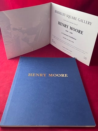 Item #9440 Henry Moore 1898-1986. A Centenary Exhibition. Henry MOORE, Peter OSBORNE