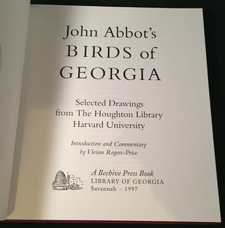 The Birds of Georgia (LIMITED EDITION IN SLIPCASE W/ ORIGINAL PROSPECTUS)