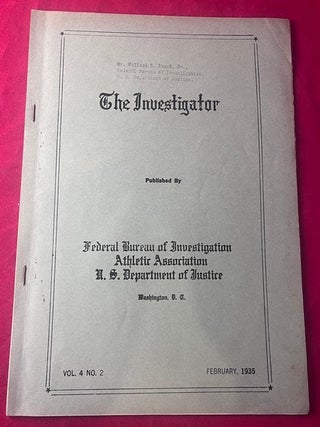 Item #9478 The Investigator Magazine / February, 1935 [IMPORTANT ORIGINAL 1935 ISSUE]. Stanley...