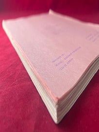 "Til Death Do Us Part" ORIGINAL Teleplay Signed by Producer/Writer/Director Doug Benton [Boris Karloff's "Thriller" Television Series]