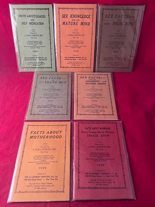 Item #9526 SCARCE COMPLETE SEVEN VOLUME 1920'S SEX EDUCATION BOOKLETS FOR YOUNG MEN &...