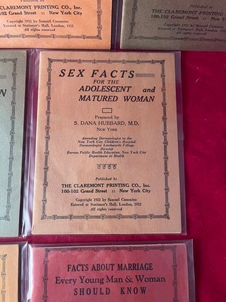 SCARCE COMPLETE SEVEN VOLUME 1920'S SEX EDUCATION BOOKLETS FOR YOUNG MEN & WOMEN