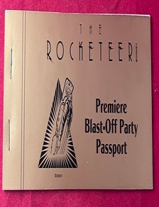 Item #9540 The Rocketeer [1991 Premiere Blast-Off Party Passport / LA Movie Premiere].