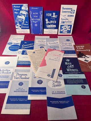 Archive of 16 1950's BAPTIST BROTHERHOOD COMMISSION Pamphlets [SOUTHERN BAPTIST ORGANIZATION. L. H TAPSCOTT.