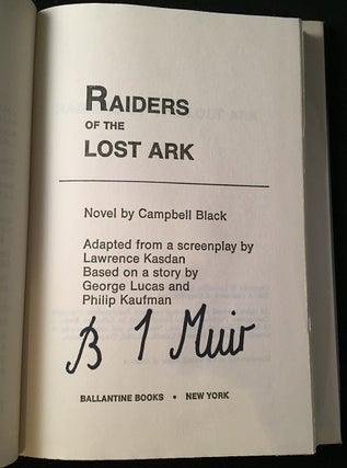 Raiders of the Lost Ark (SIGNED BY SCULPTOR BRIAN MUIR)