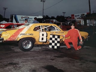 LOT of 21 Original Glossy 8X10 Photographs - Jacksonville, FL NASCAR Racing (Circa 1989)